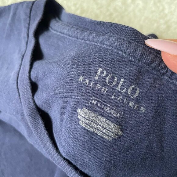 Navy Polo Tee - Picture 3 of 7